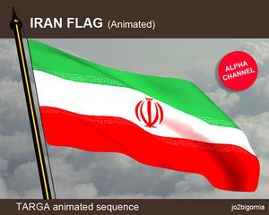 Iran animated flag