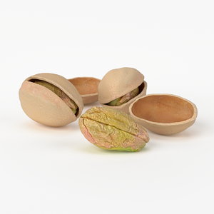 3d realistic pistachios real