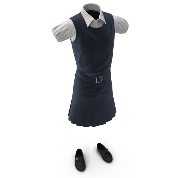 3d model of school uniform
