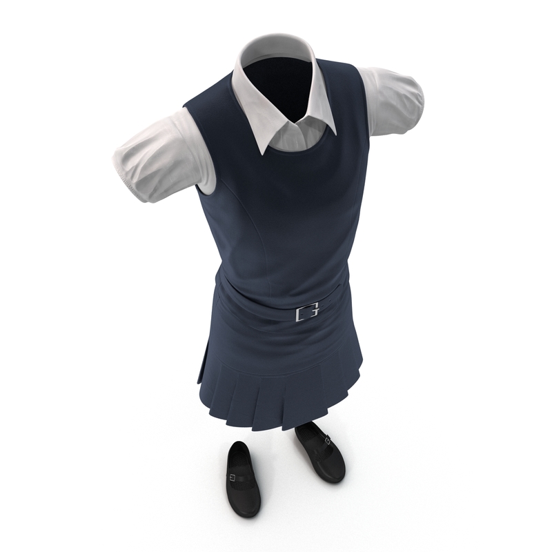 3d model of school uniform