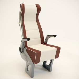 passenger seat chair 3d fbx