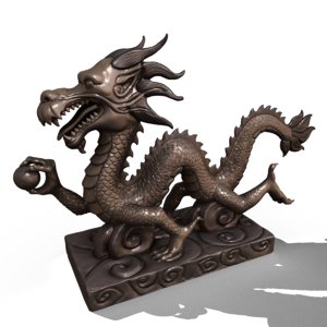 asian chinese dragon statues max