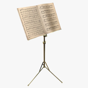 music stand 3d model