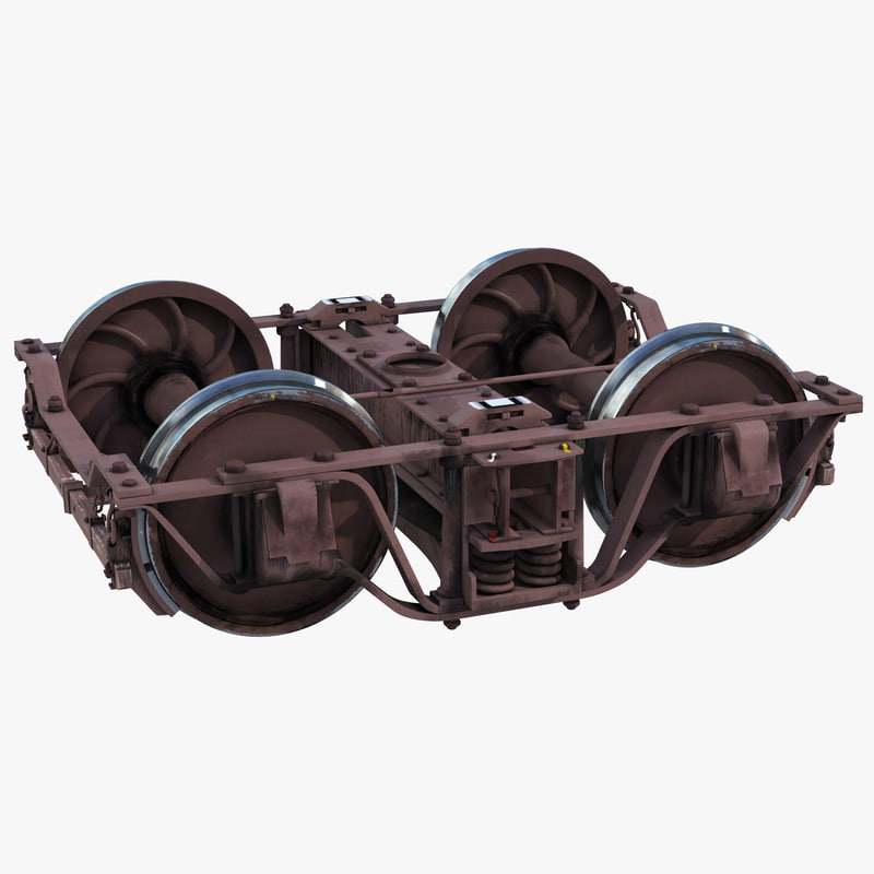 3d model train wheels 4