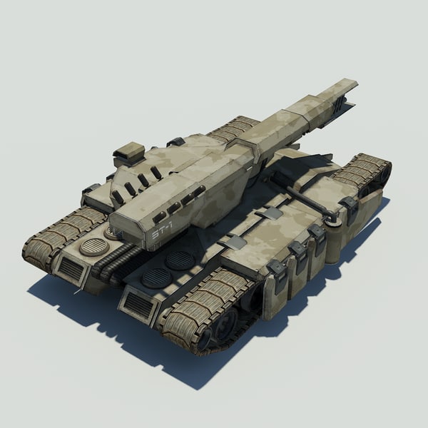 sci fi tank 3d max