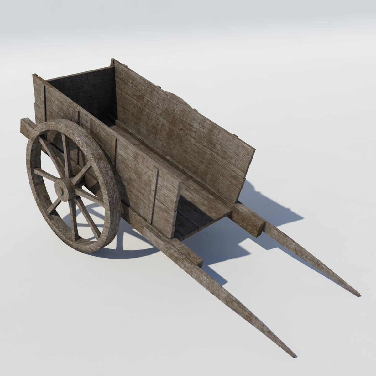 old wooden carts 3ds