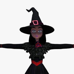 3d model witch mesh