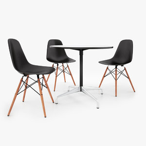 3d vitra dsw chair eames