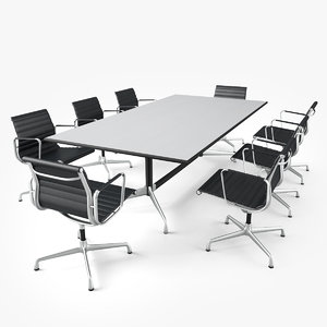 vitra conference table 3d obj