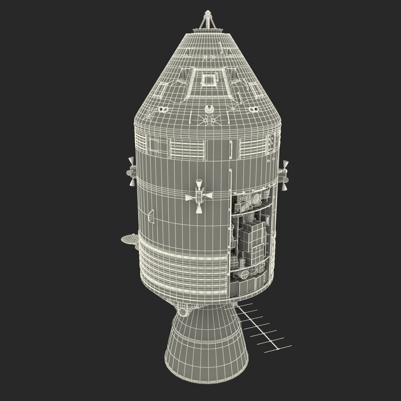 apollo spacecraft 3d model