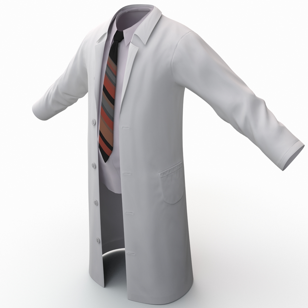 3ds max white lab coat