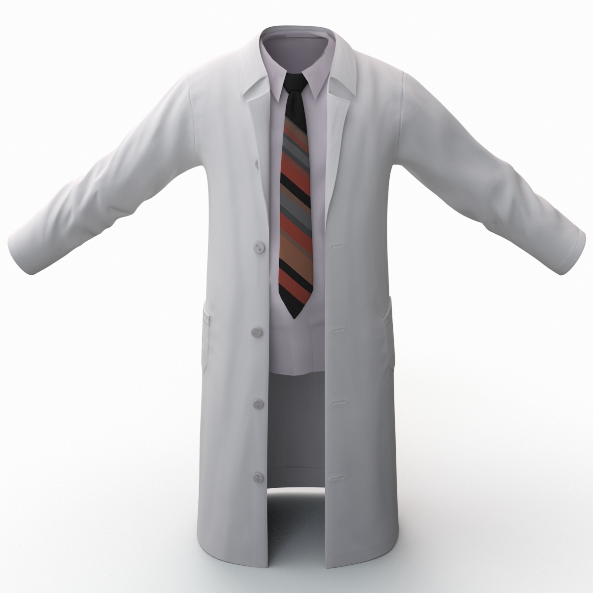 3ds max white lab coat