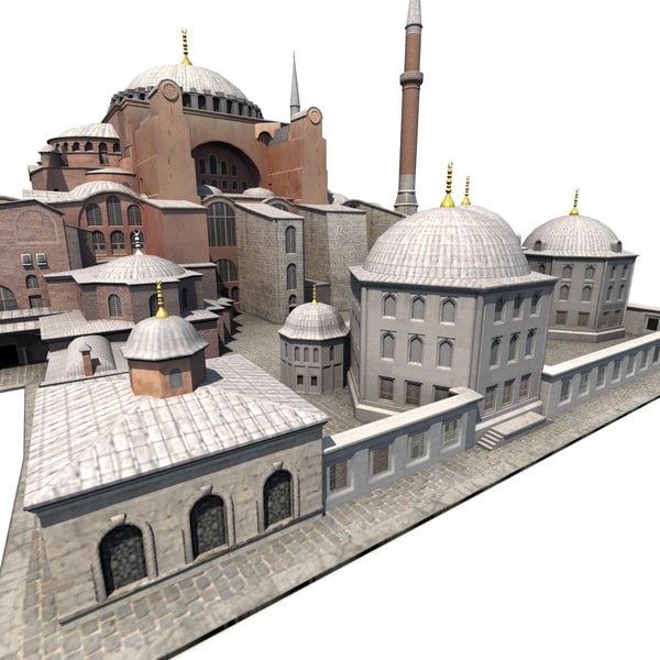 3d model hagia sophia