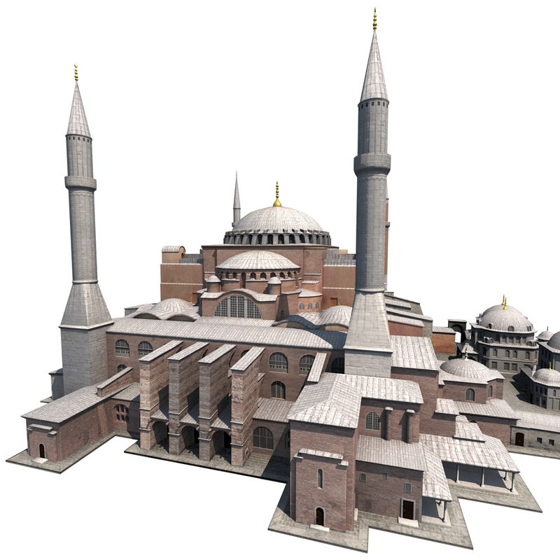 3d model hagia sophia