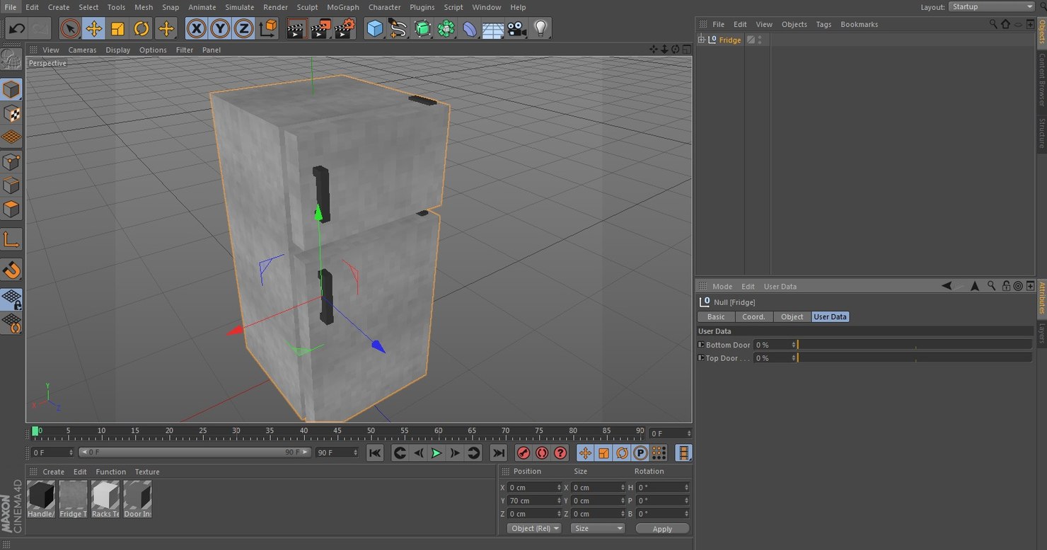 Minecraft fridge c4d