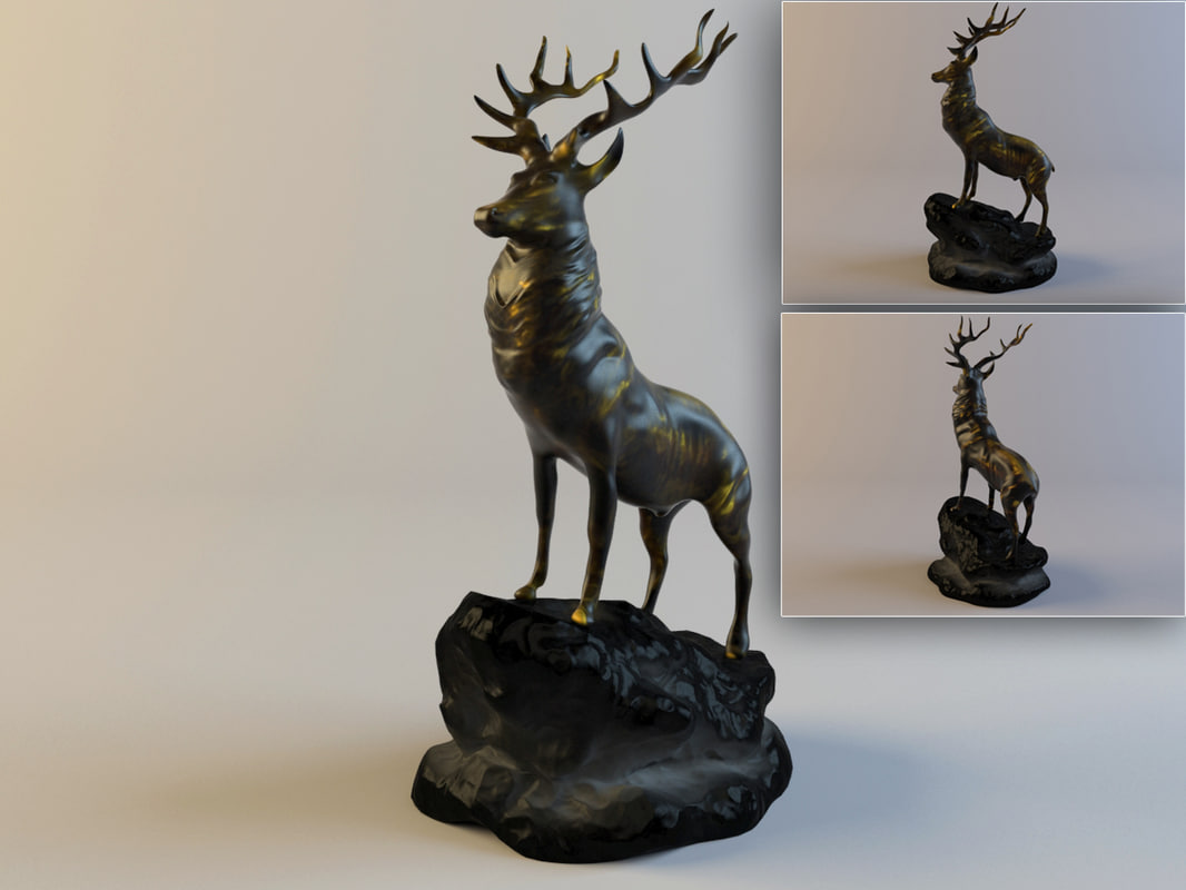 red deer figurine