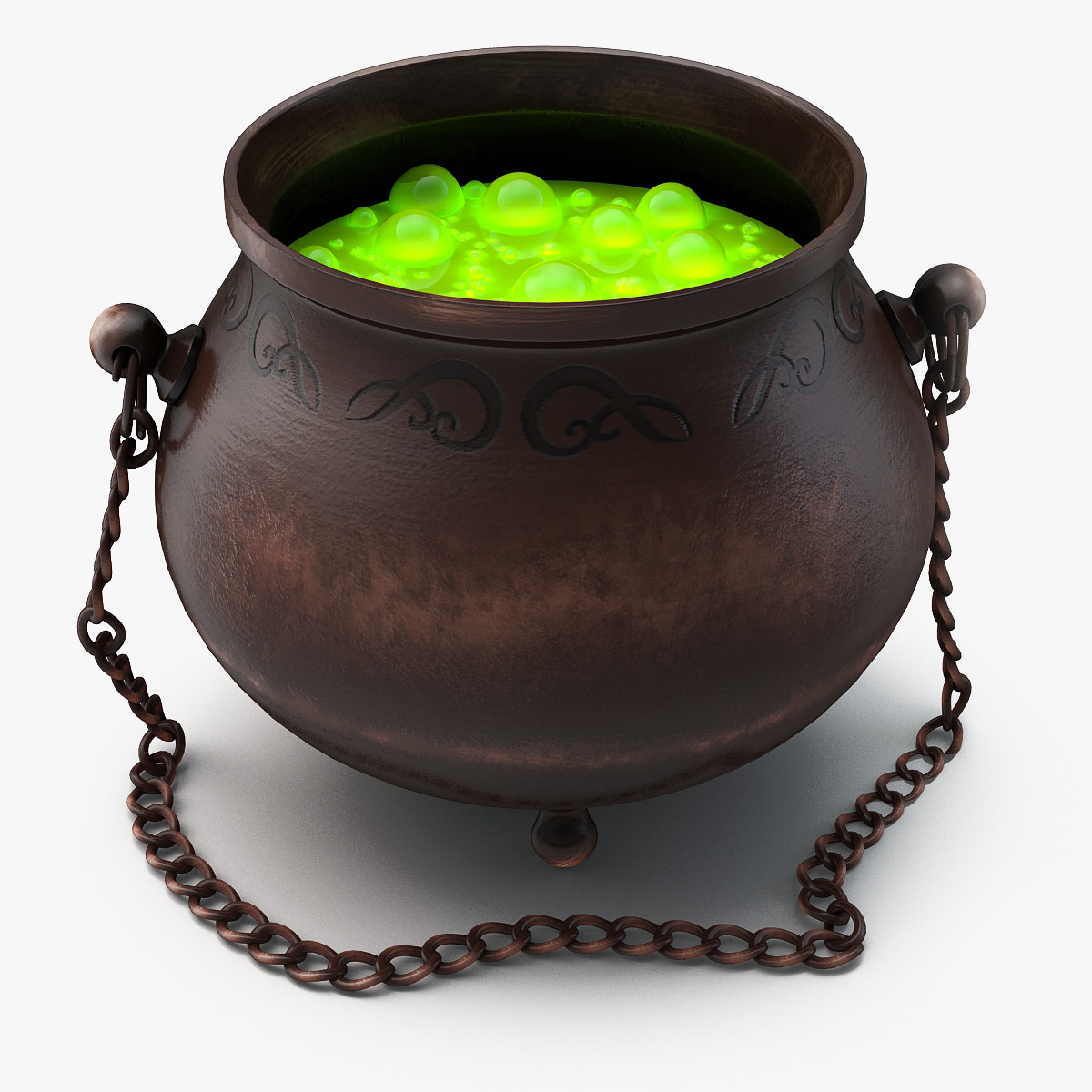 witch s cauldron 3d model