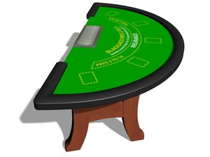 3d blackjack table model