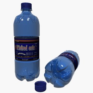 plastic pet bottles 3d max