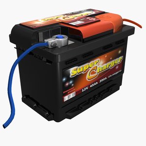 3d model car battery