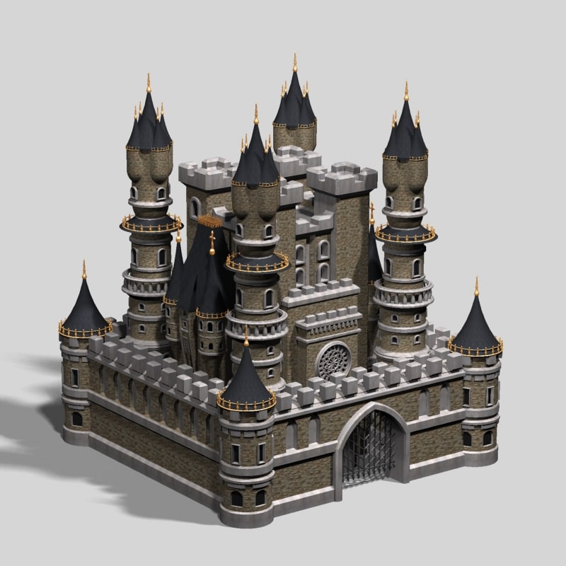 free 3d castle models turbosquid