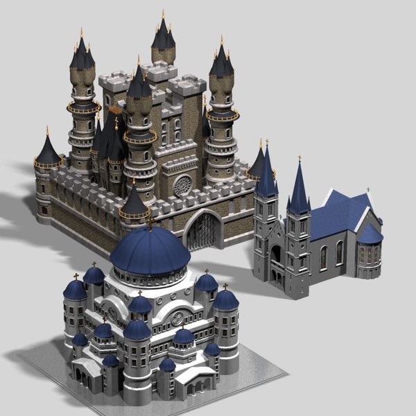 采集3d城堡模型