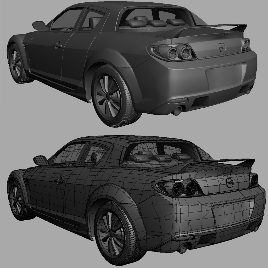 Mazda rx8 3d model