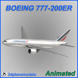 3d model of boeing 777-200er