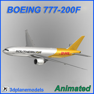 boeing 777-200f 3d model