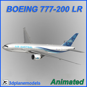 boeing 777-200lr 3d max