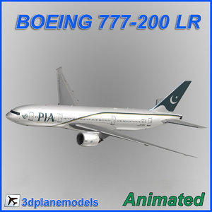 3d boeing 777-200lr model