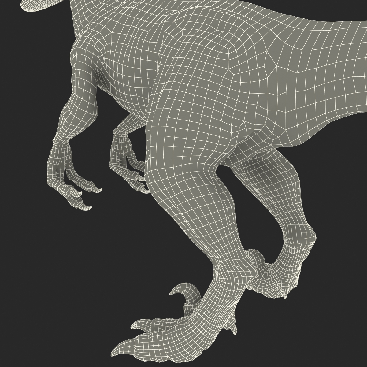 raptor dinosaur 3d