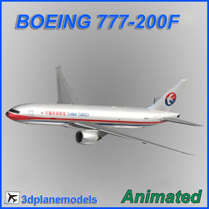 3d boeing 777-200f cargo