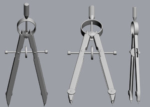 3d compass dividers