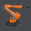 3d model industrial robot modeled