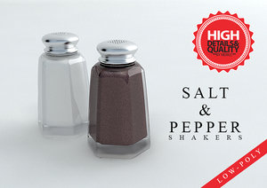 salt shakers pepper obj