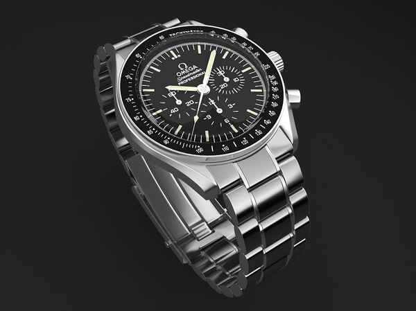 3d model watch mens omega