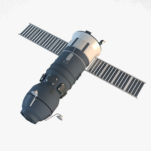 3d model progress spacecraft