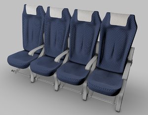3d airplane seats