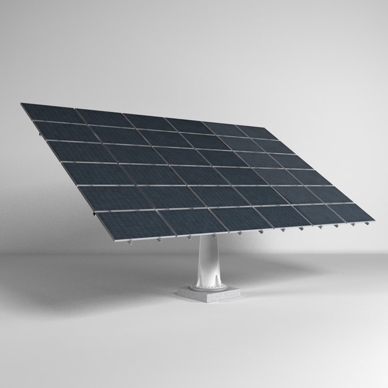 3d solar panel model