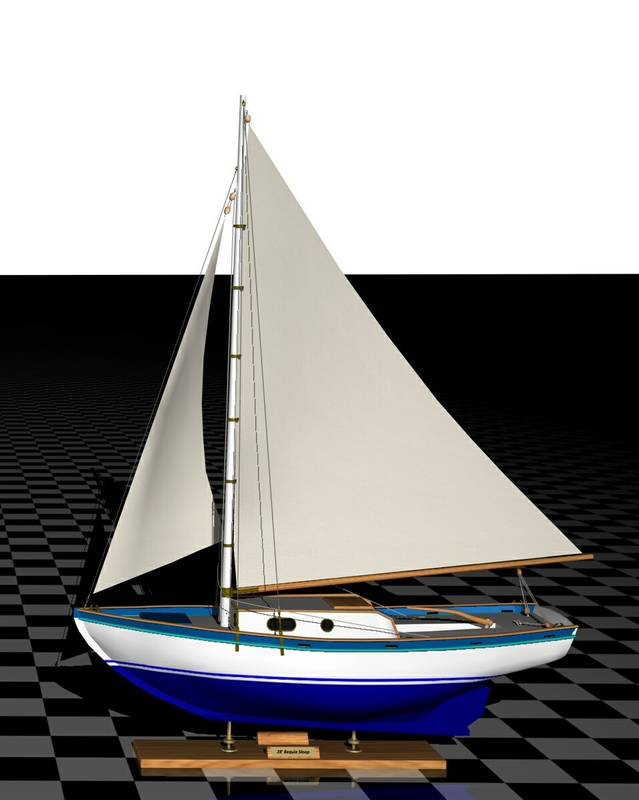 3d model sloop