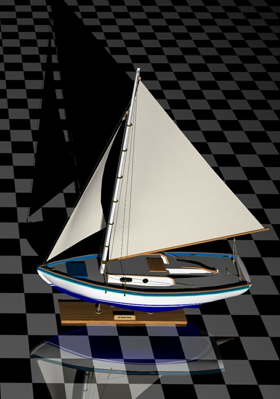 3d model sloop