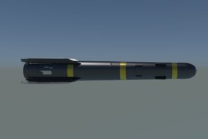 3d hellfire missile medium model