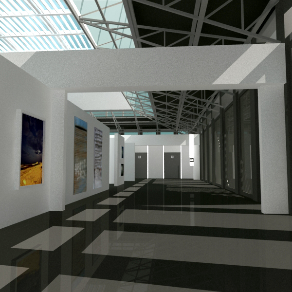 fine art gallery 3d model