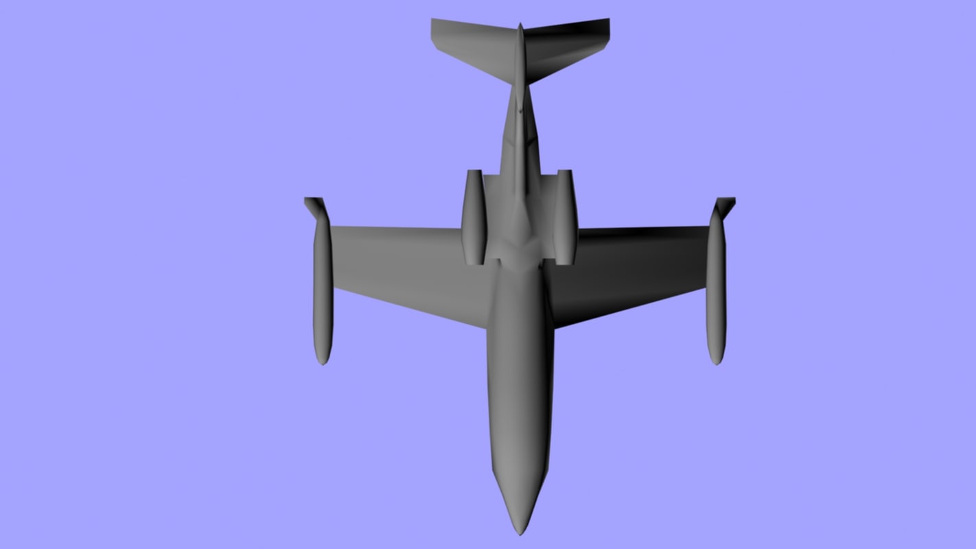 無料リアジェット23 テクスチャなし 3dモデル Turbosquid