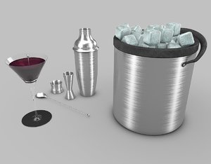 cocktail shaker 3d 3ds