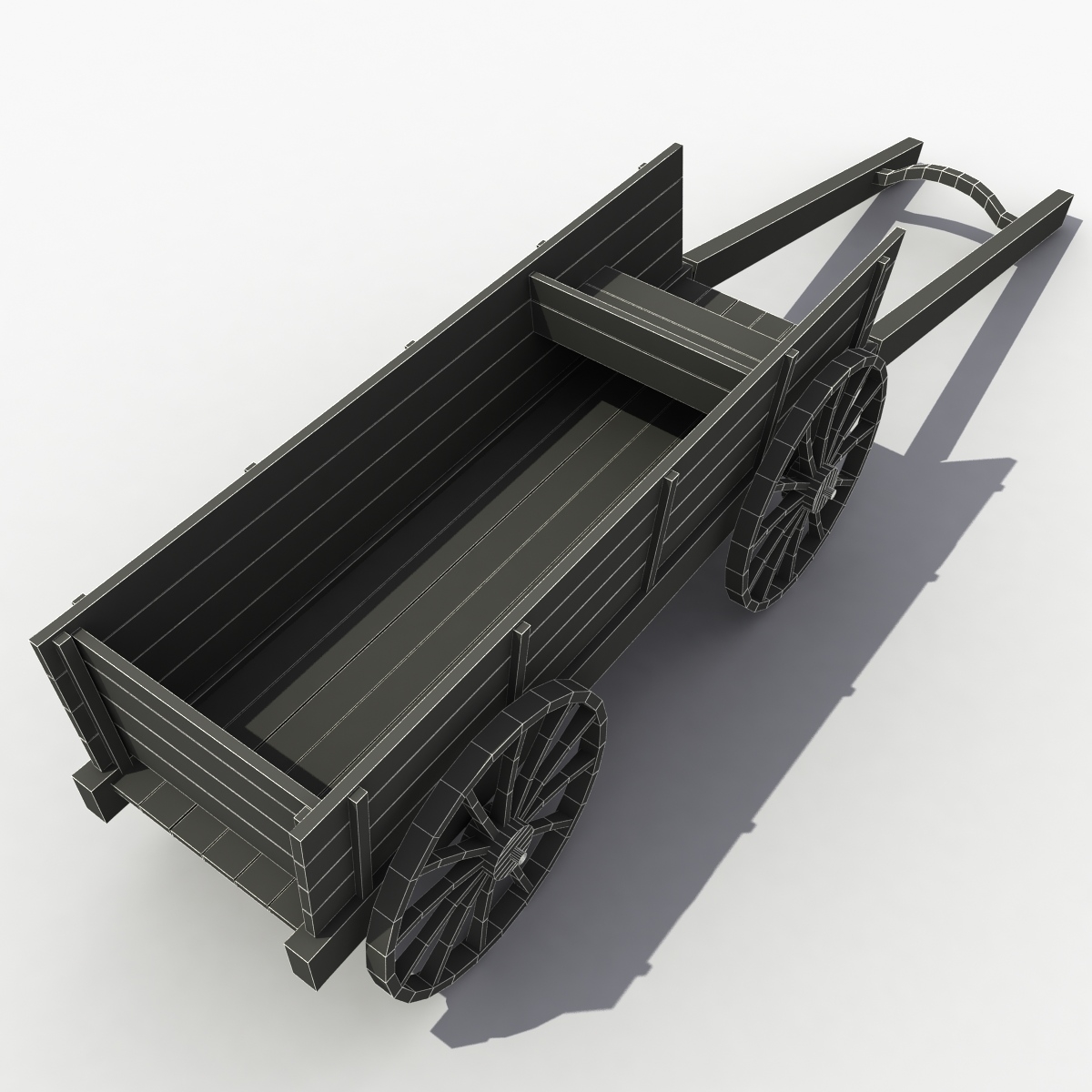 3d medieval cart