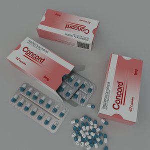 medicine box capsule 3d model