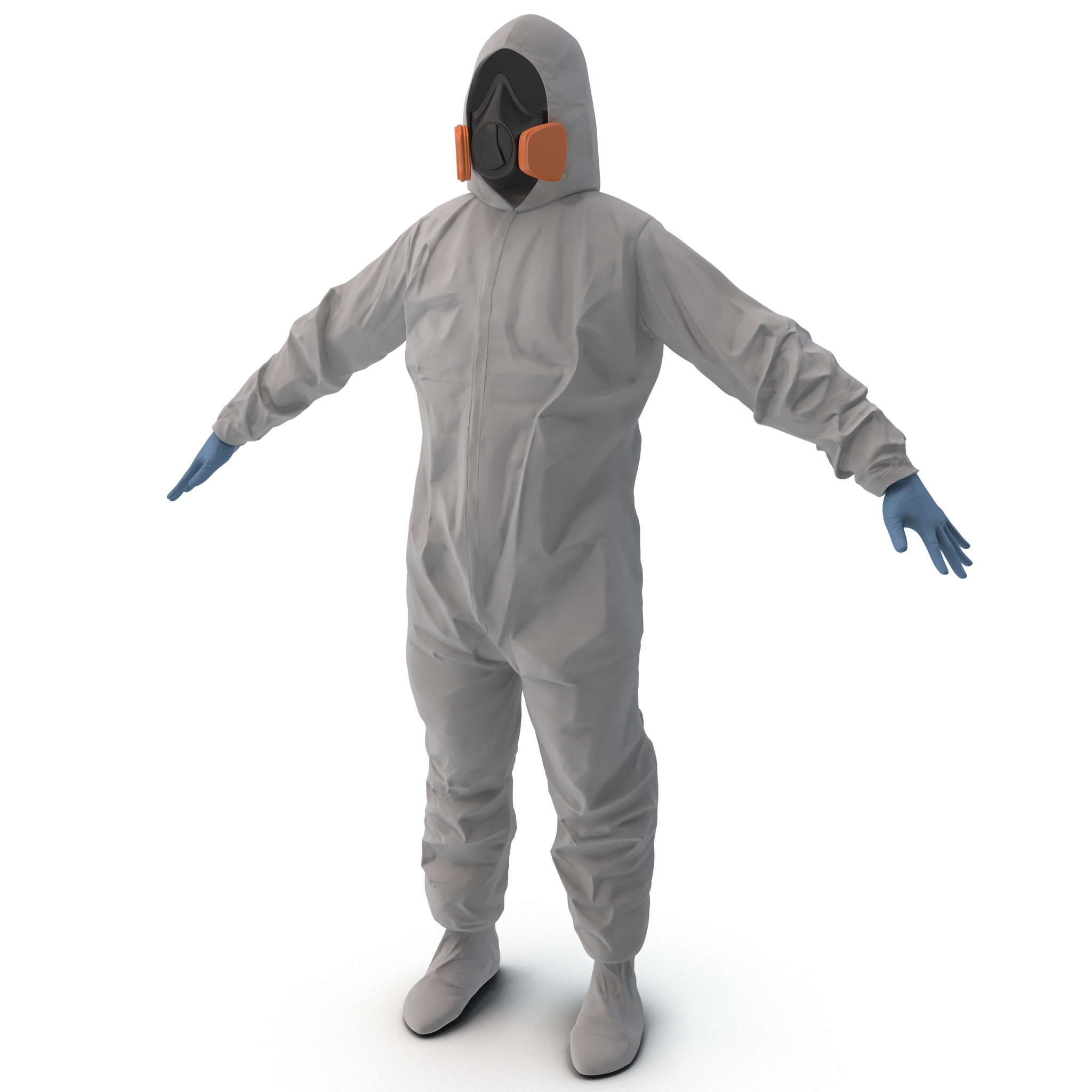 hazmat worker clothes c4d