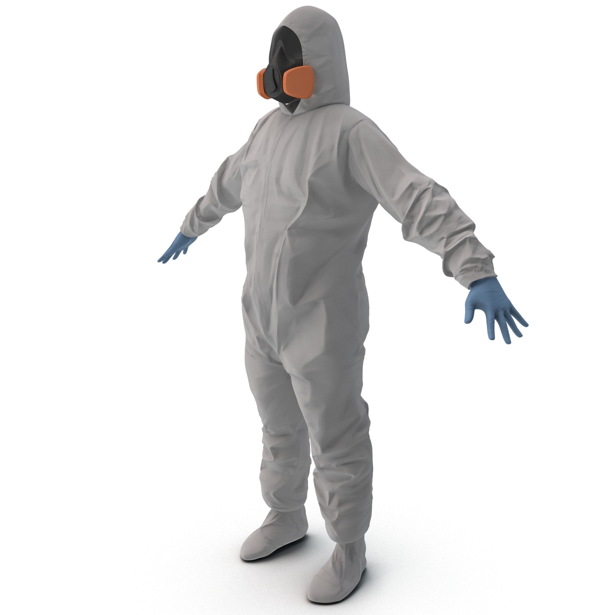 hazmat worker clothes c4d